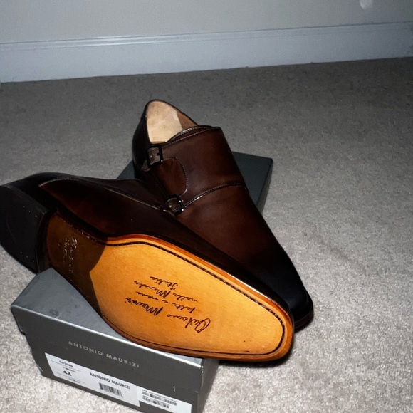 Brand New Antonio Maurizi Monk Strap Cognac - Picture 7 of 7